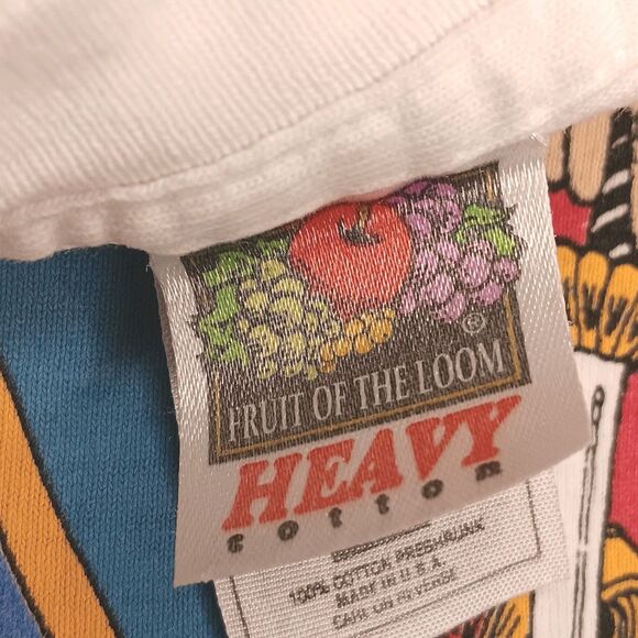 VTG Captain Morgan Original Spiced Rum T-Shirt Single Stitch Blue Red Size Large - Picture 8 of 16